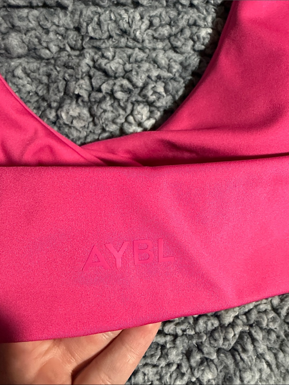 AYBL Hot Pink Halter Sports Bra Top - Picture 3 of 3